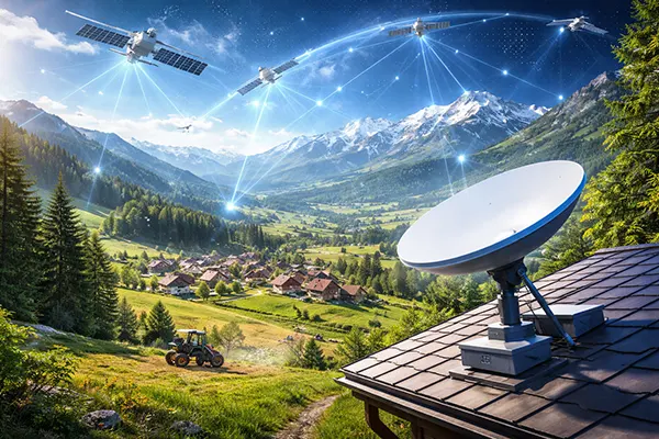 Rural satellite internet